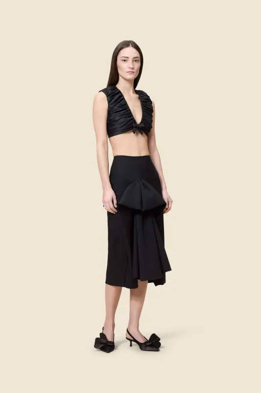 PLEATED TAFFETA CROPPED TOP sold by Viktor & Rolf