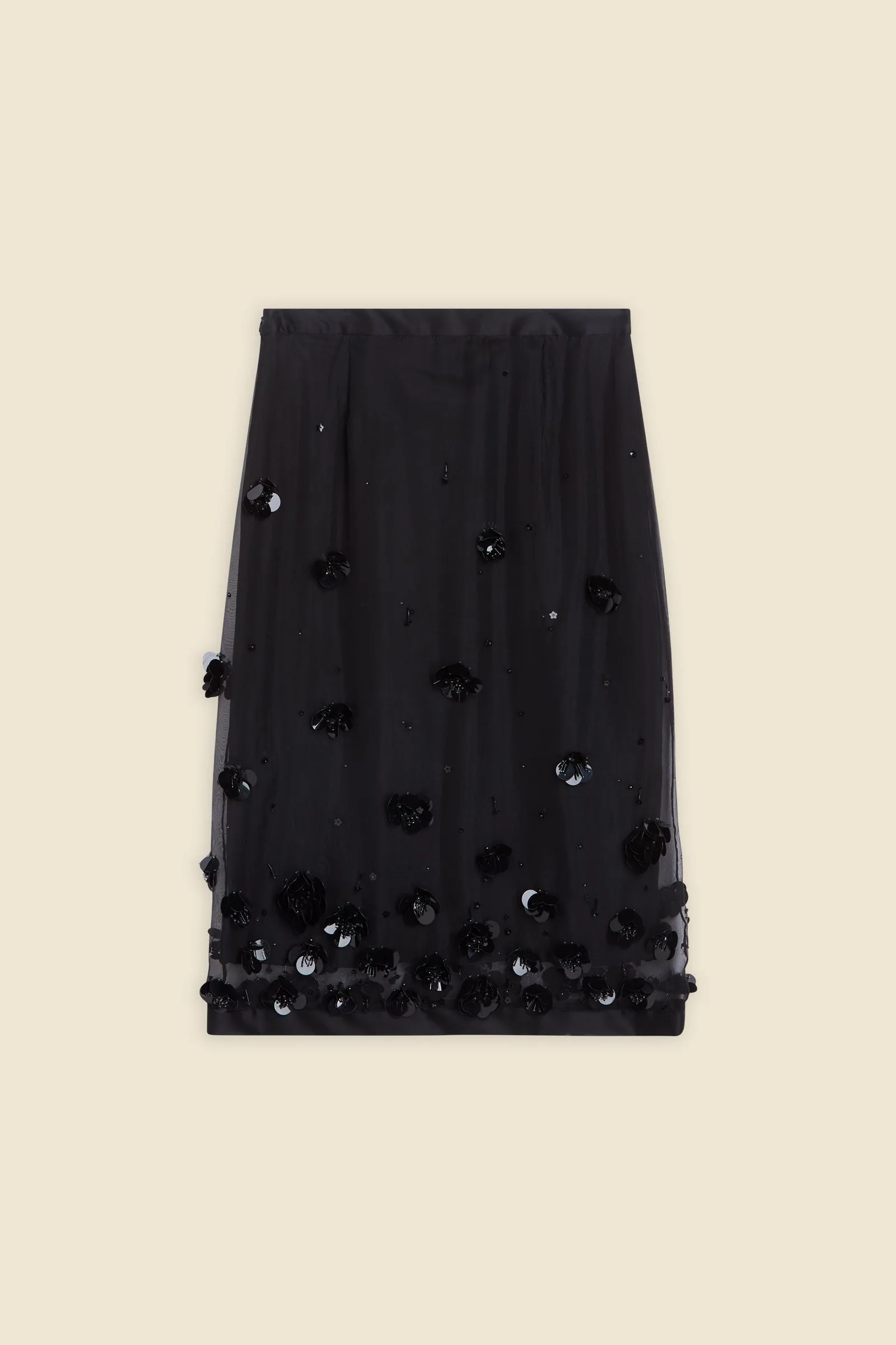 EMBROIDERY SILK MIDI SKIRT sold by Viktor & Rolf product image thumbnail 5