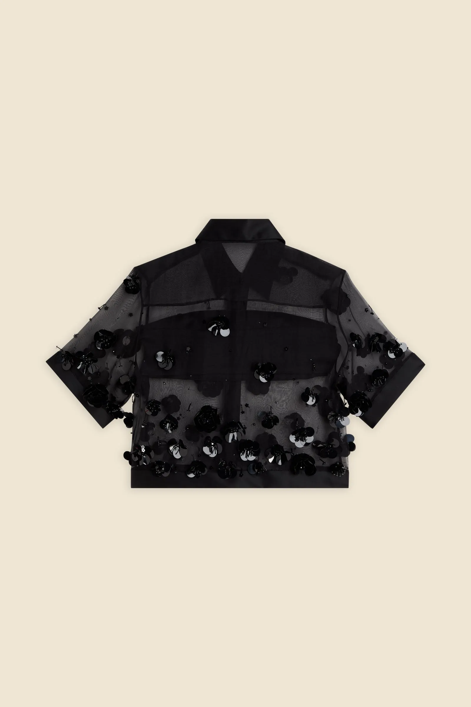 EMBROIDERY SILK CROPPED SHIRT sold by Viktor & Rolf product image thumbnail 5