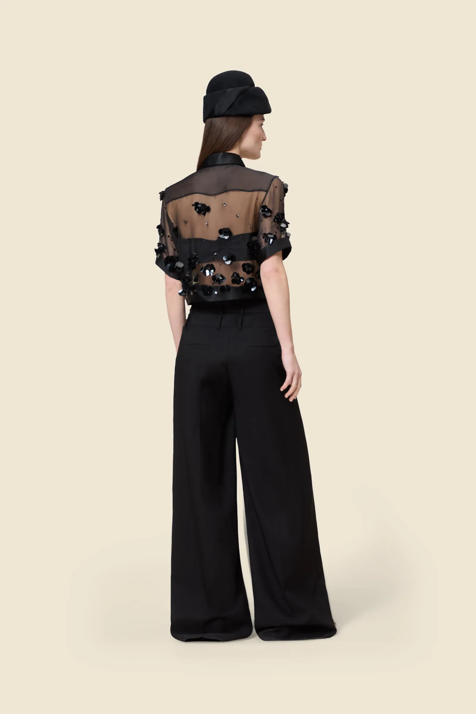 EMBROIDERY SILK CROPPED SHIRT sold by Viktor & Rolf product image thumbnail 3