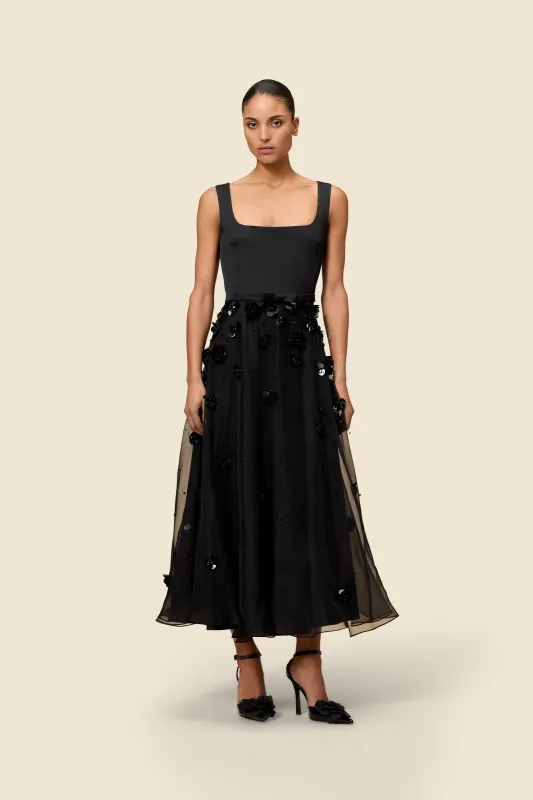 EMBROIDERY SILK A-LINE GOWN made by Viktor & Rolf