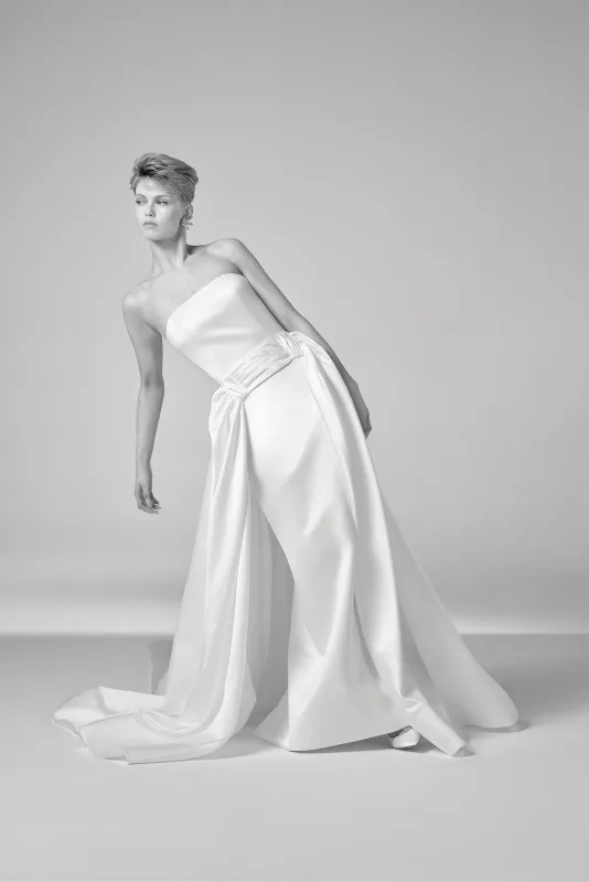 VRM478 - REGAL SATIN COLUMN GOWN sold by Viktor & Rolf