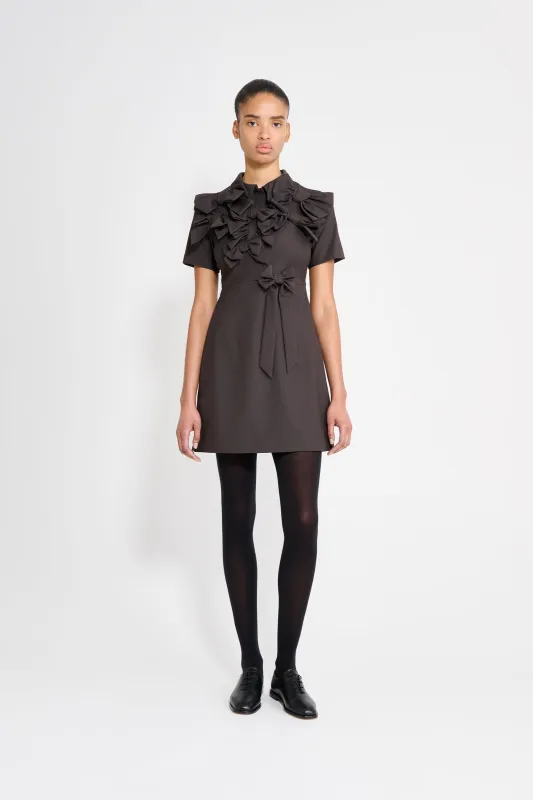 BOW BOUQUET WOOL POLO DRESS sold by Viktor & Rolf