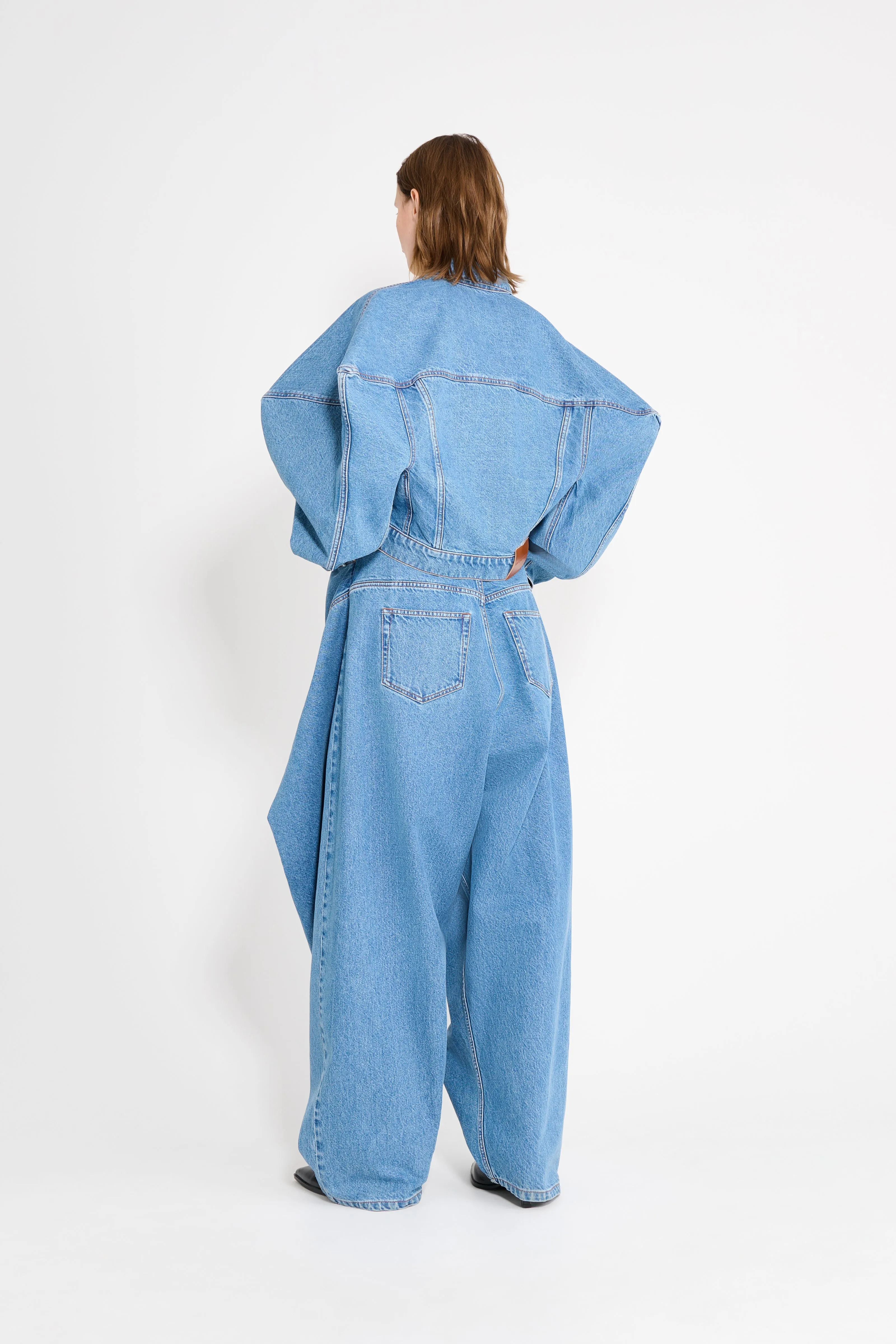 COUTURE SQUARE SHOULDER DENIM JACKET sold by Viktor & Rolf product image thumbnail 2