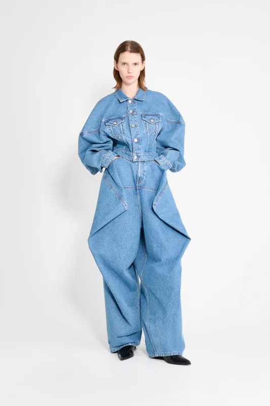 COUTURE SQUARE SHOULDER DENIM JACKET sold by Viktor & Rolf