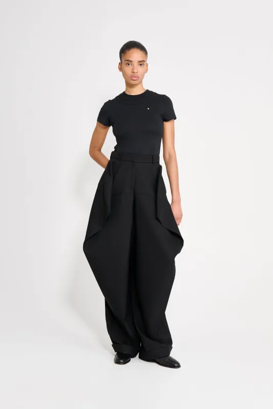 COUTURE TRIANGLE WOOL TROUSERS sold by Viktor & Rolf