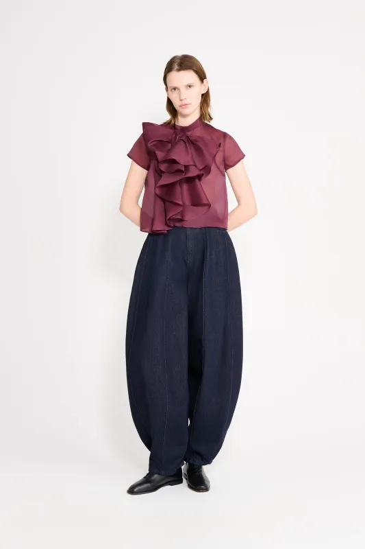 BOW VOLANT ORGANZA TOP made by Viktor & Rolf