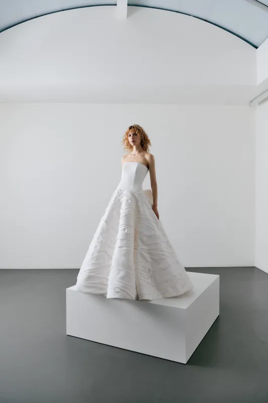 VRM504 - SCULPTED PLEATS A-LINE GOWN sold by Viktor & Rolf