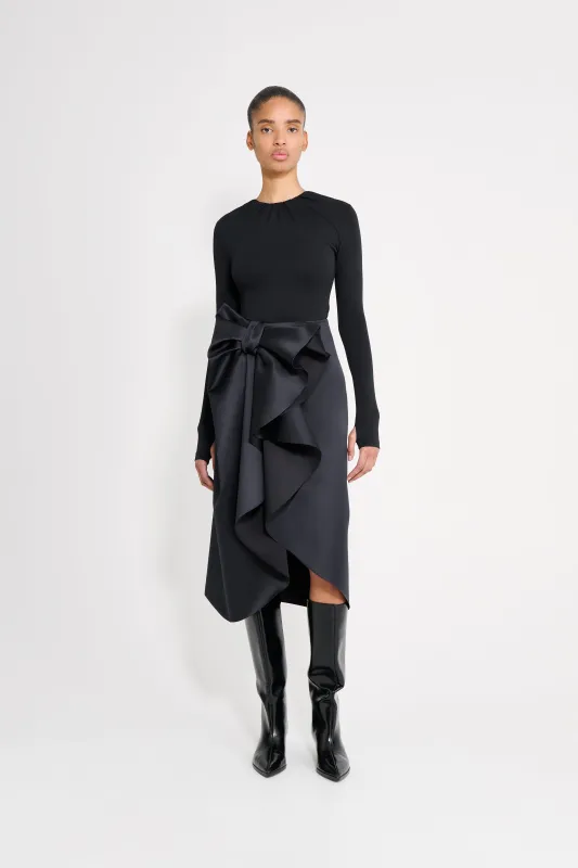 BOW VOLANT PENCIL SKIRT made by Viktor & Rolf