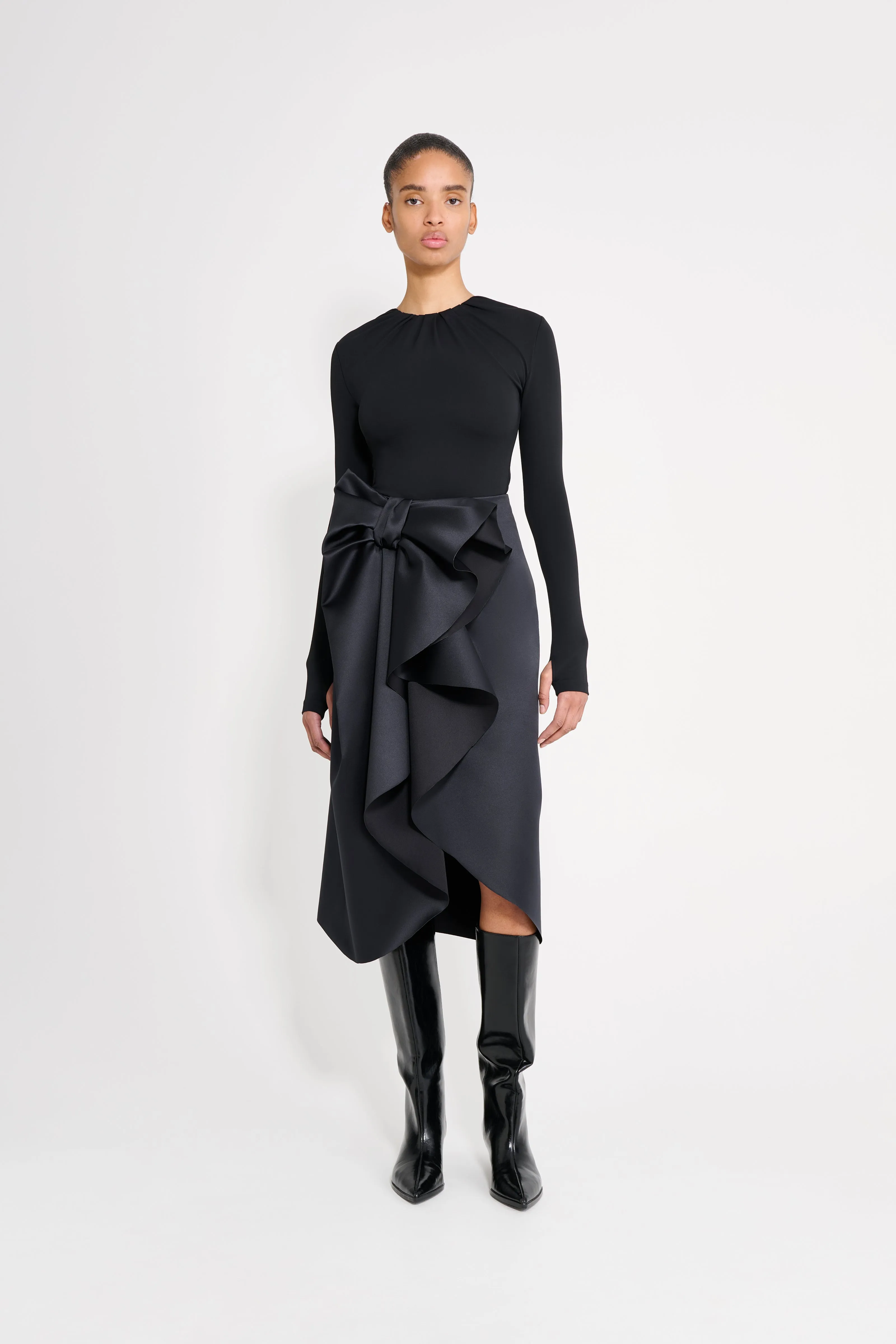 BOW VOLANT PENCIL SKIRT sold by Viktor & Rolf