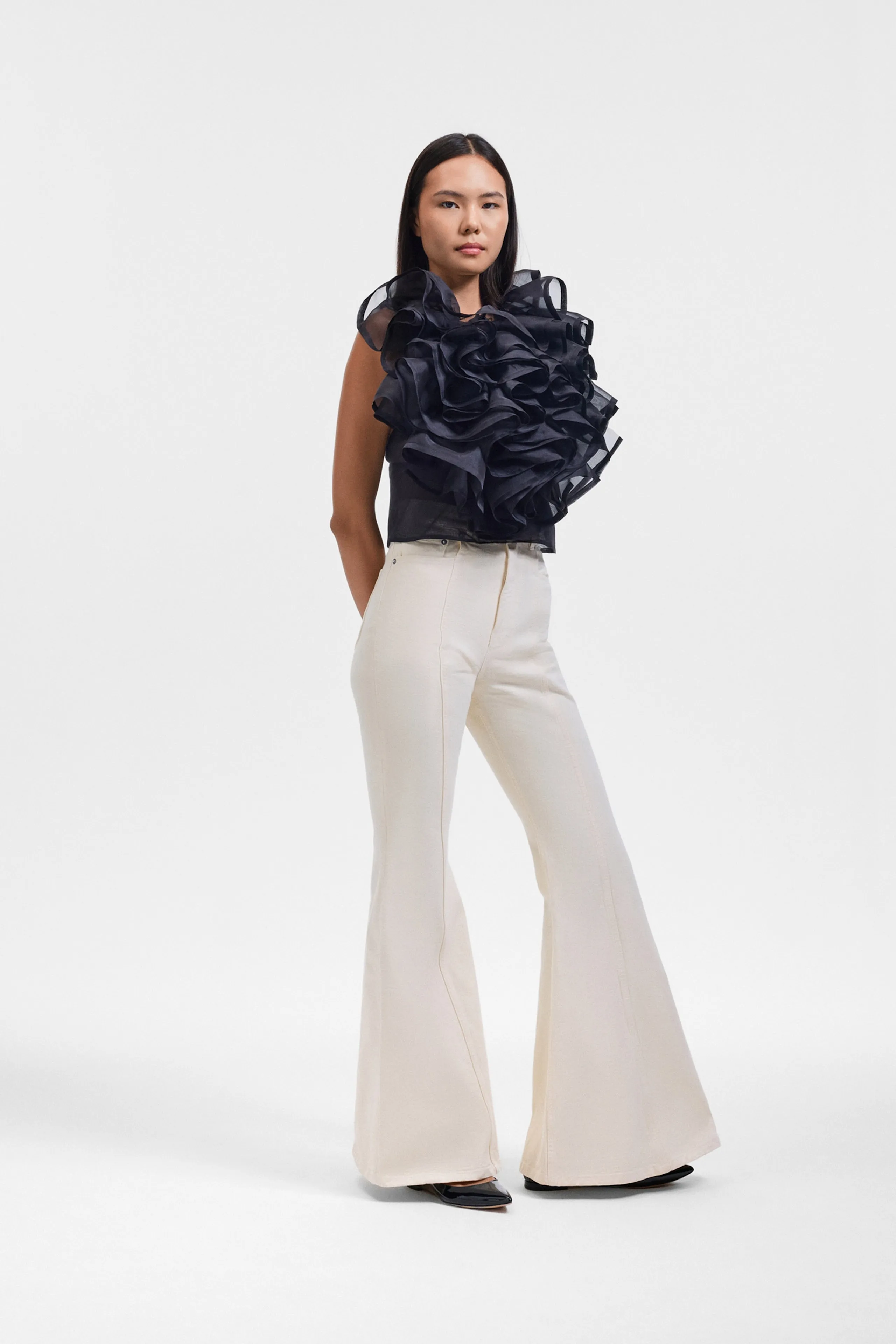 VOLANT JABOT ORGANZA TOP sold by Viktor & Rolf product image thumbnail 3