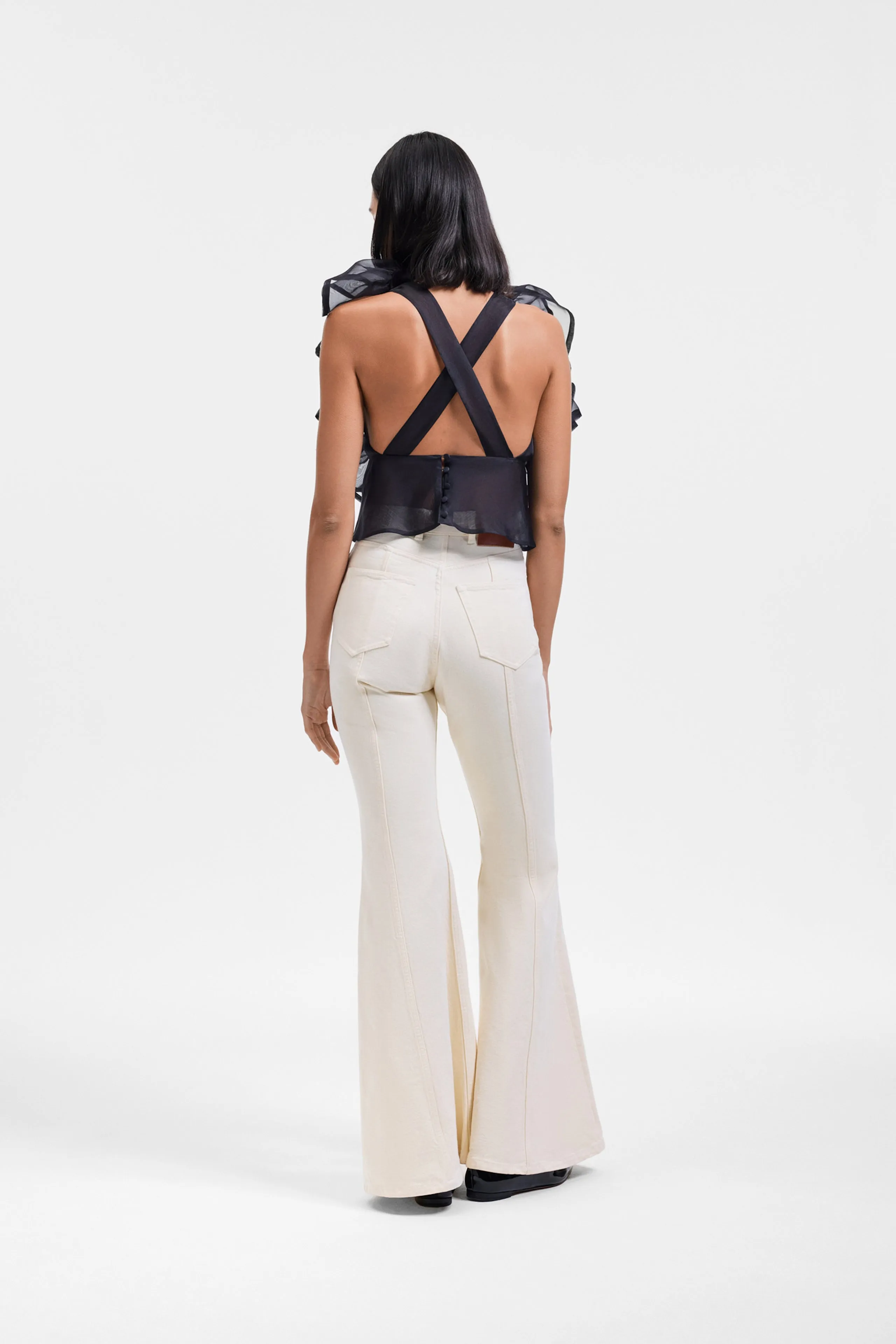 VOLANT JABOT ORGANZA TOP sold by Viktor & Rolf product image thumbnail 2