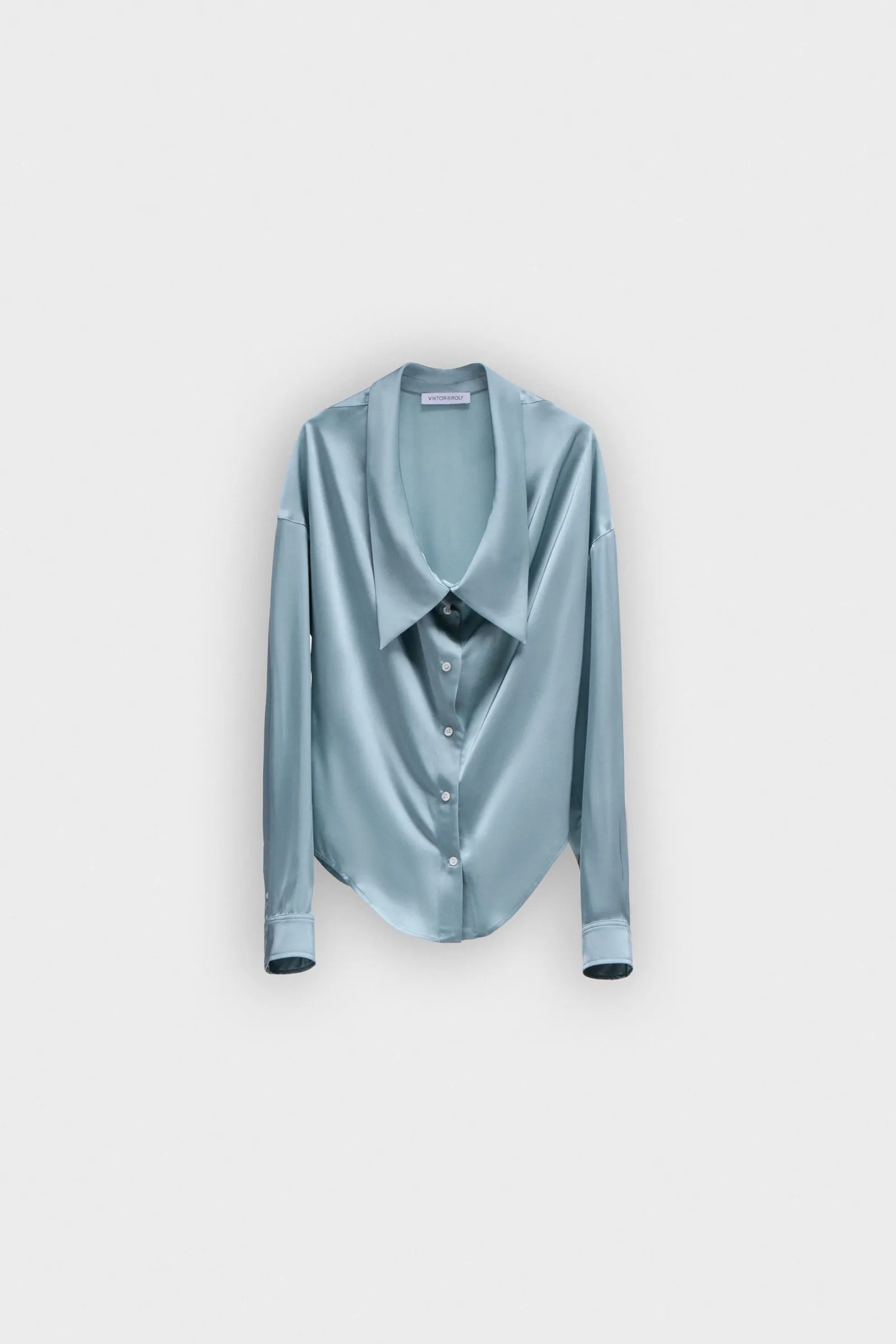 DRAGGED NECK SATIN SHIRT sold by Viktor & Rolf product image thumbnail 4
