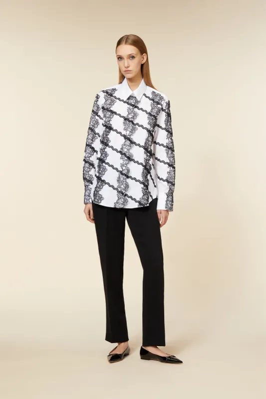 LACE APPLIQUE SHIRT sold by Viktor & Rolf