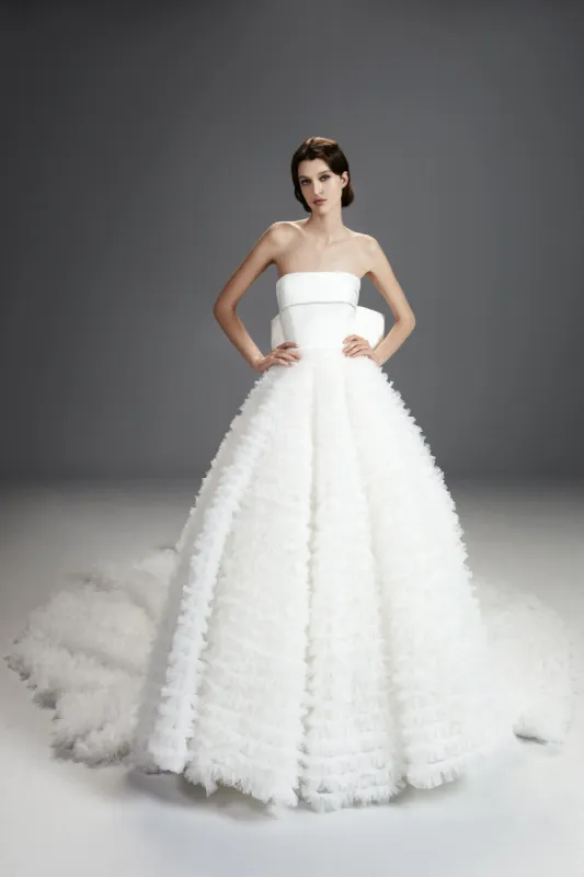VRM388 - TULLE RUFFLE GOWN sold by Viktor & Rolf