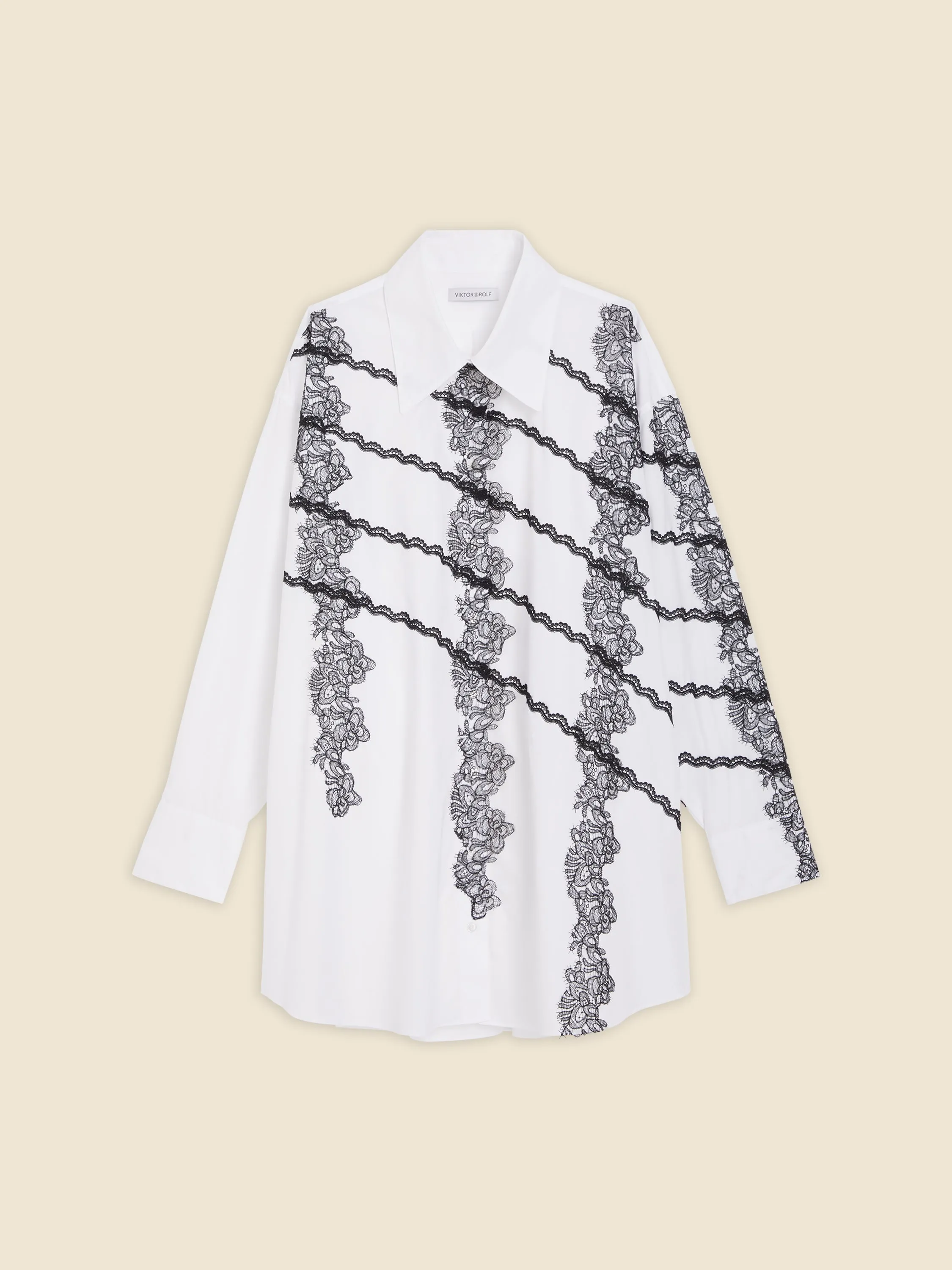 OVERSIZED LACE SHIRT DRESS sold by Viktor & Rolf product image thumbnail 4