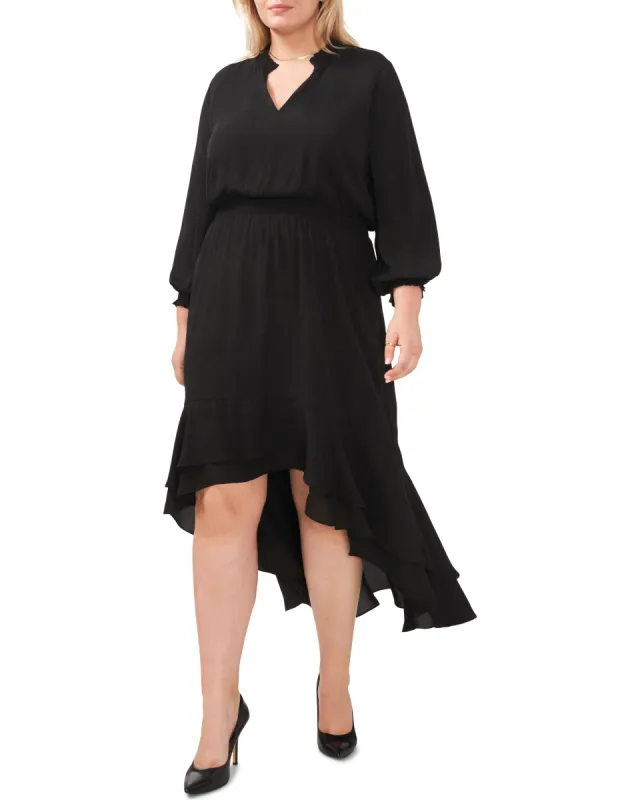 Plus-Size Smocked Waist High Low Dress sold by Vince Camuto