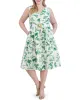 Plus-Size Floral-Print Belted Tiered Dress sold by Vince Camuto