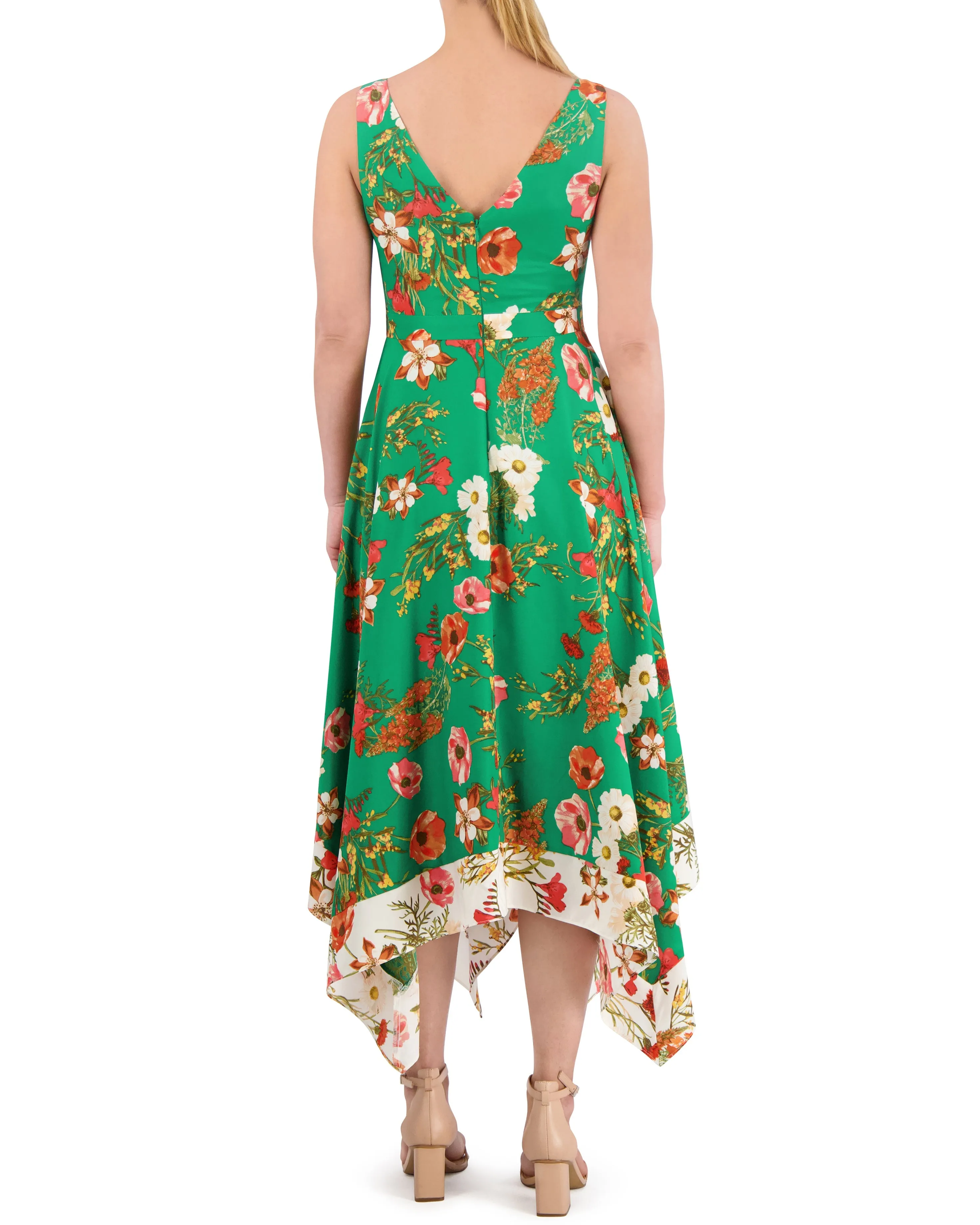 Floral-Print Handkerchief-Hem Dress sold by Vince Camuto product image thumbnail 3