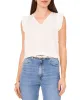 V-Neck Pleated Cap Sleeve Blouse sold by Vince Camuto