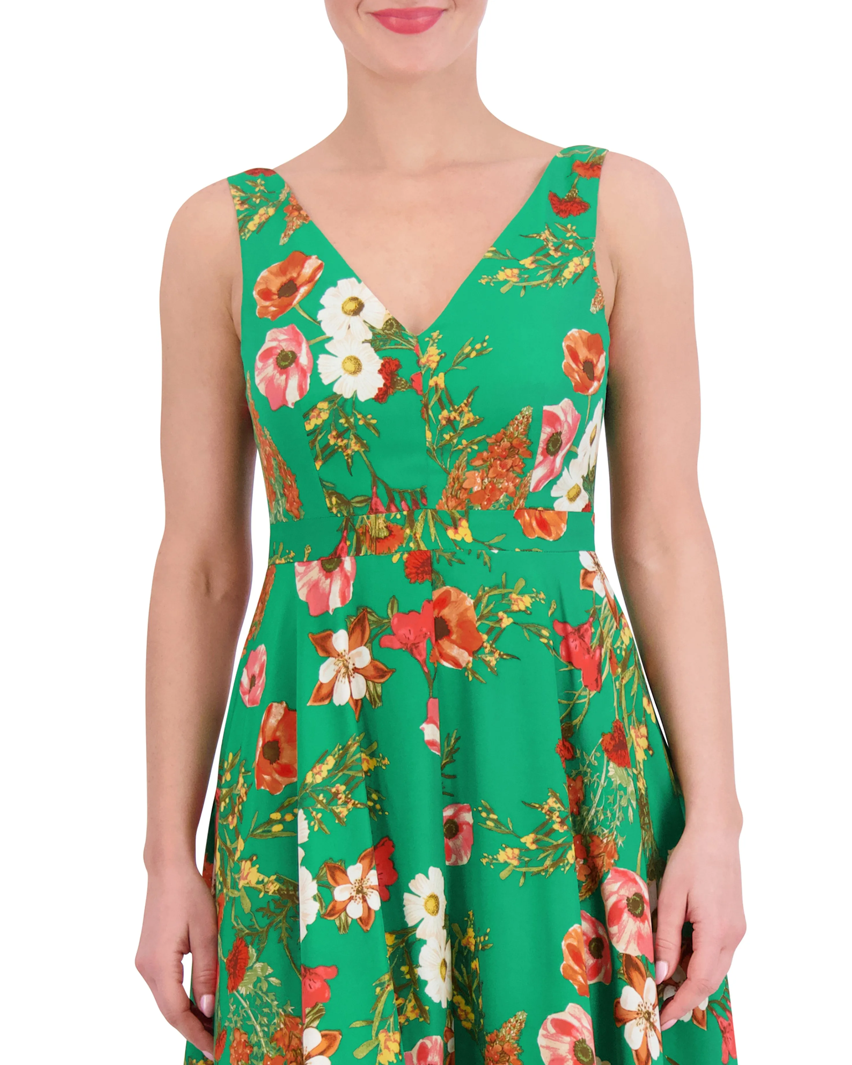 Petite Floral-Print Handkerchief-Hem Dress sold by Vince Camuto product image thumbnail 2