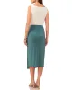 Ruched Slit Midi Skirt sold by Vince Camuto