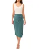 Ruched Slit Midi Skirt sold by Vince Camuto