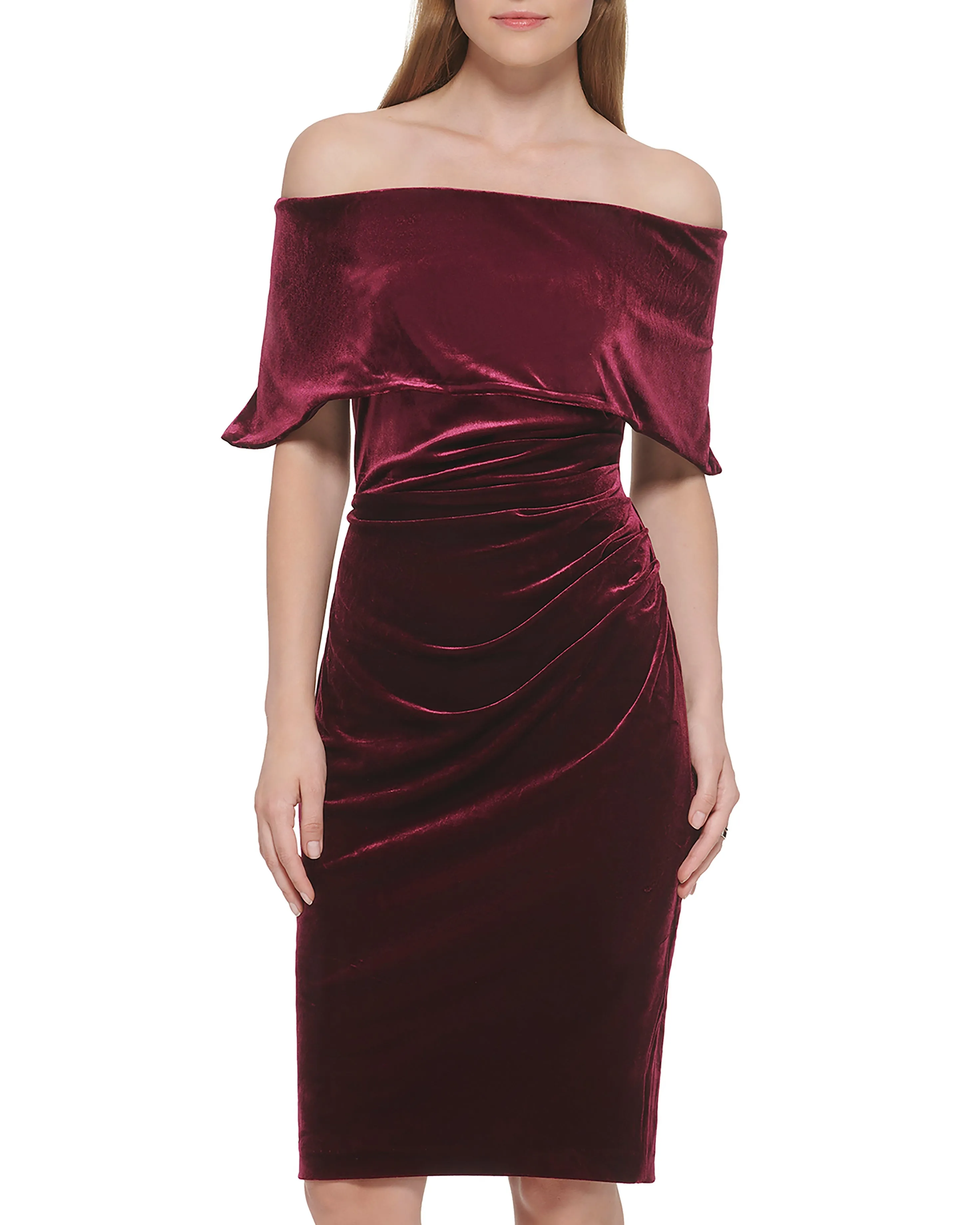 Ruched Off-The-Shoulder Dress sold by Vince Camuto product image thumbnail 4