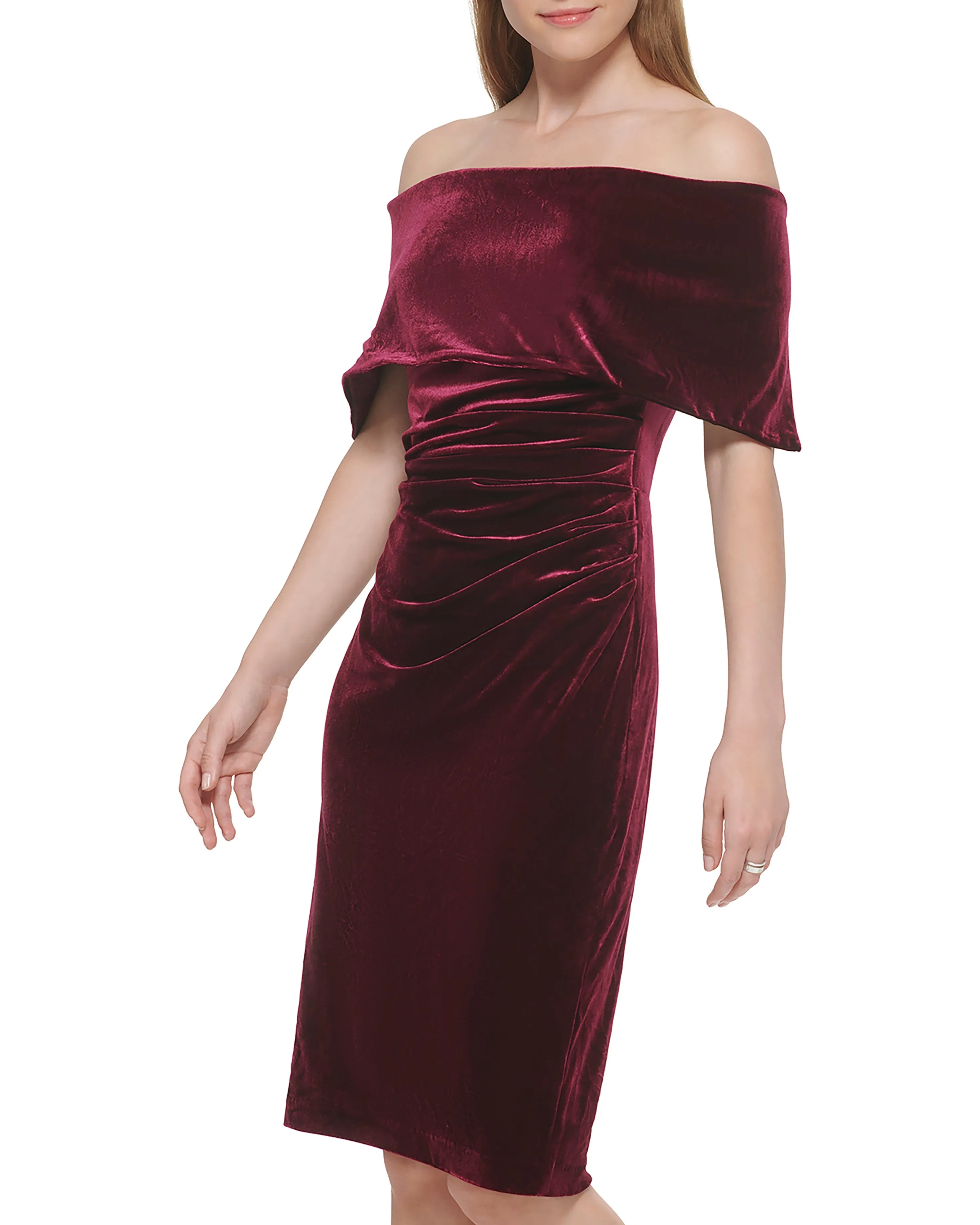 Ruched Off-The-Shoulder Dress sold by Vince Camuto product image thumbnail 3