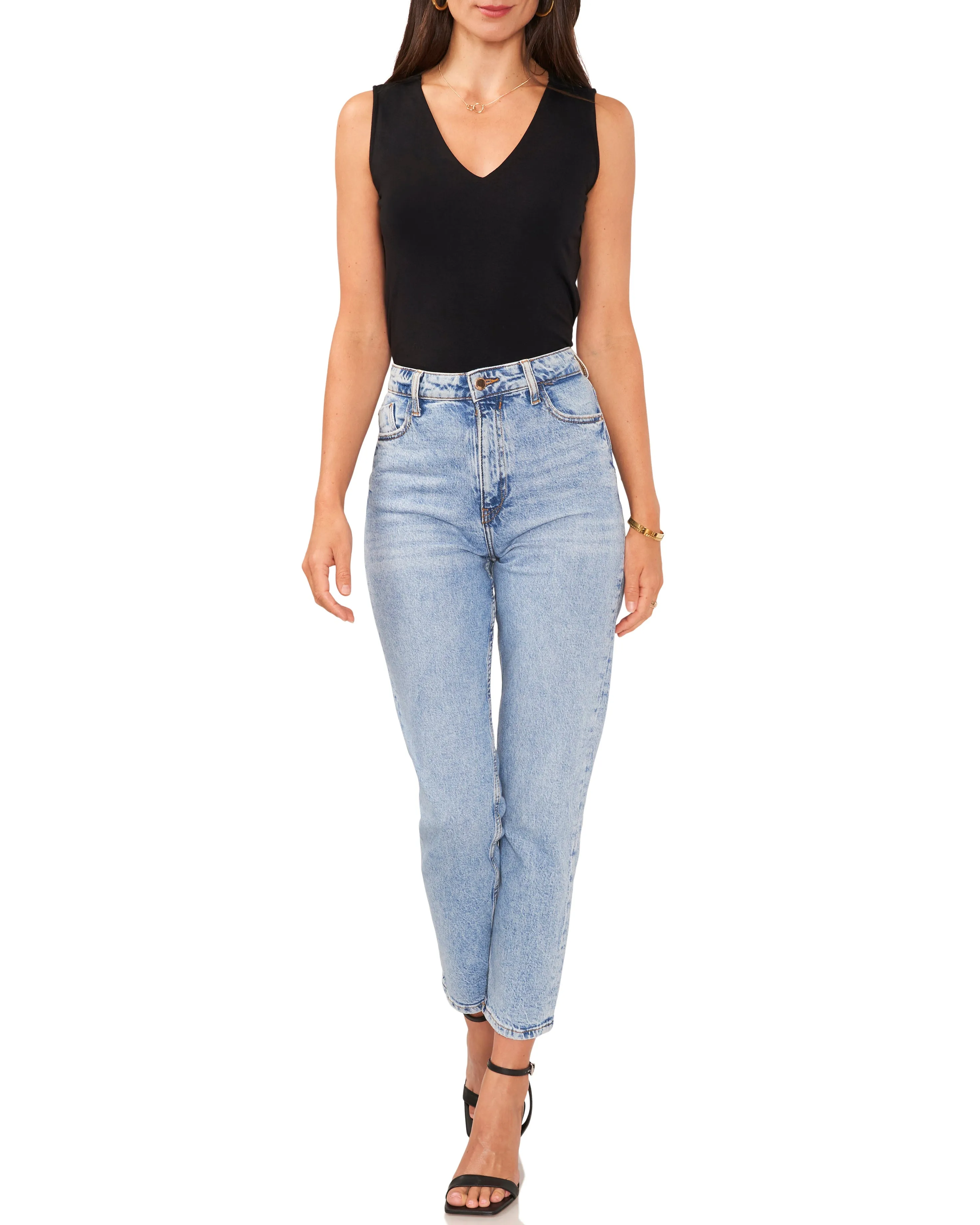 Open Back Sleeveless Blouse sold by Vince Camuto product image thumbnail 3