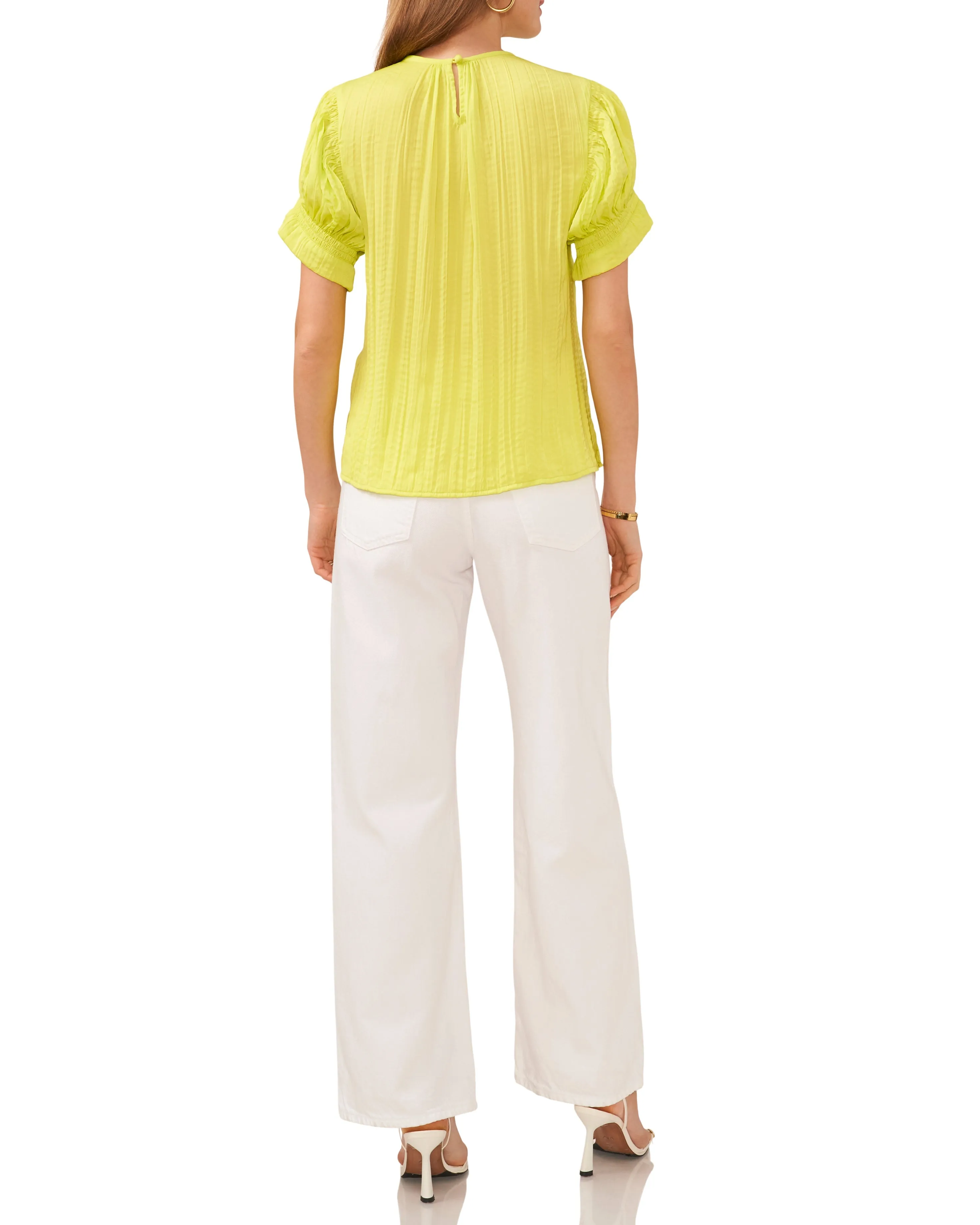 Round Neck Puff Sleeve Blouse sold by Vince Camuto product image thumbnail 4