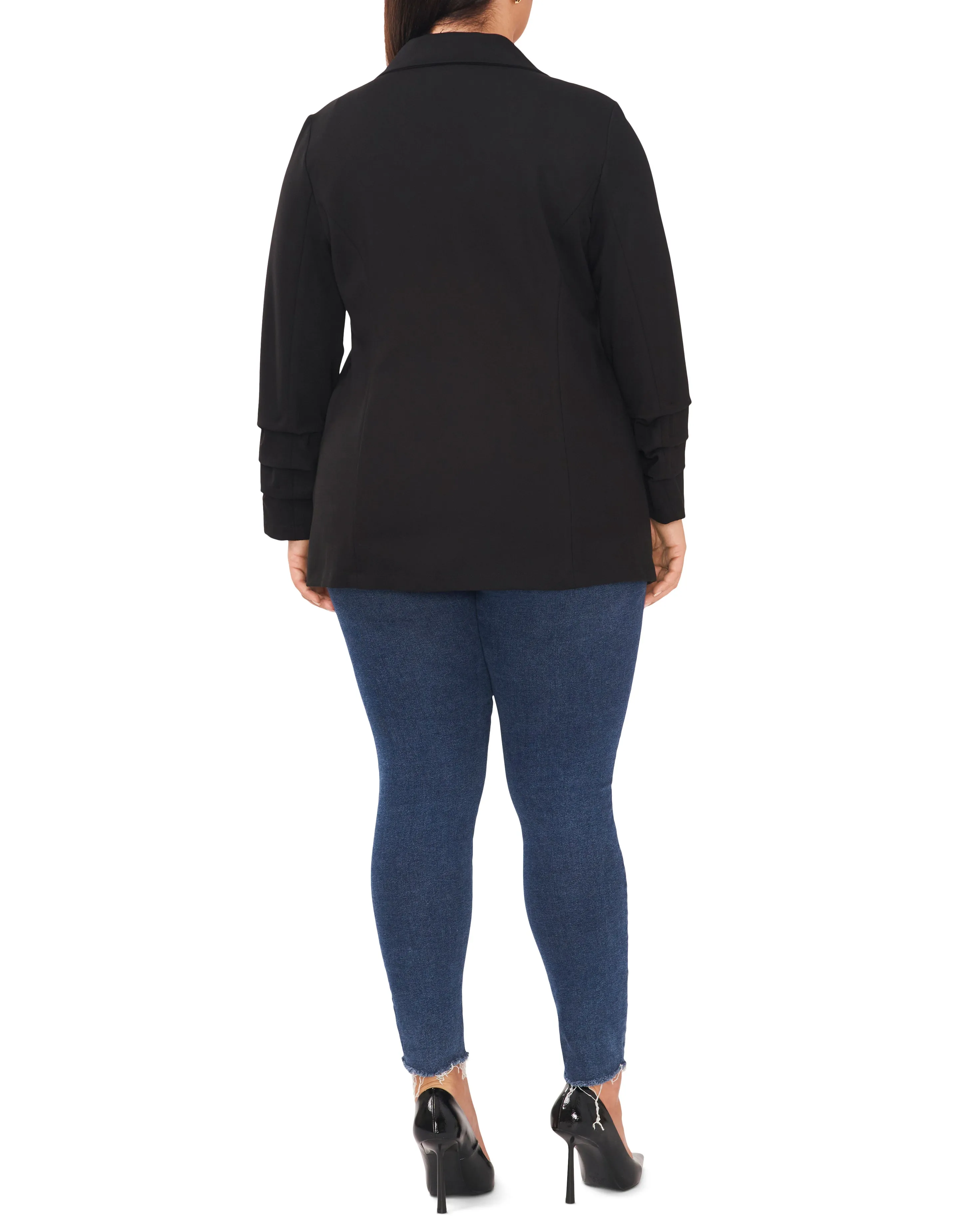 Plus-Size Layered Cuff Notch-Lapel Blazer sold by Vince Camuto product image thumbnail 4