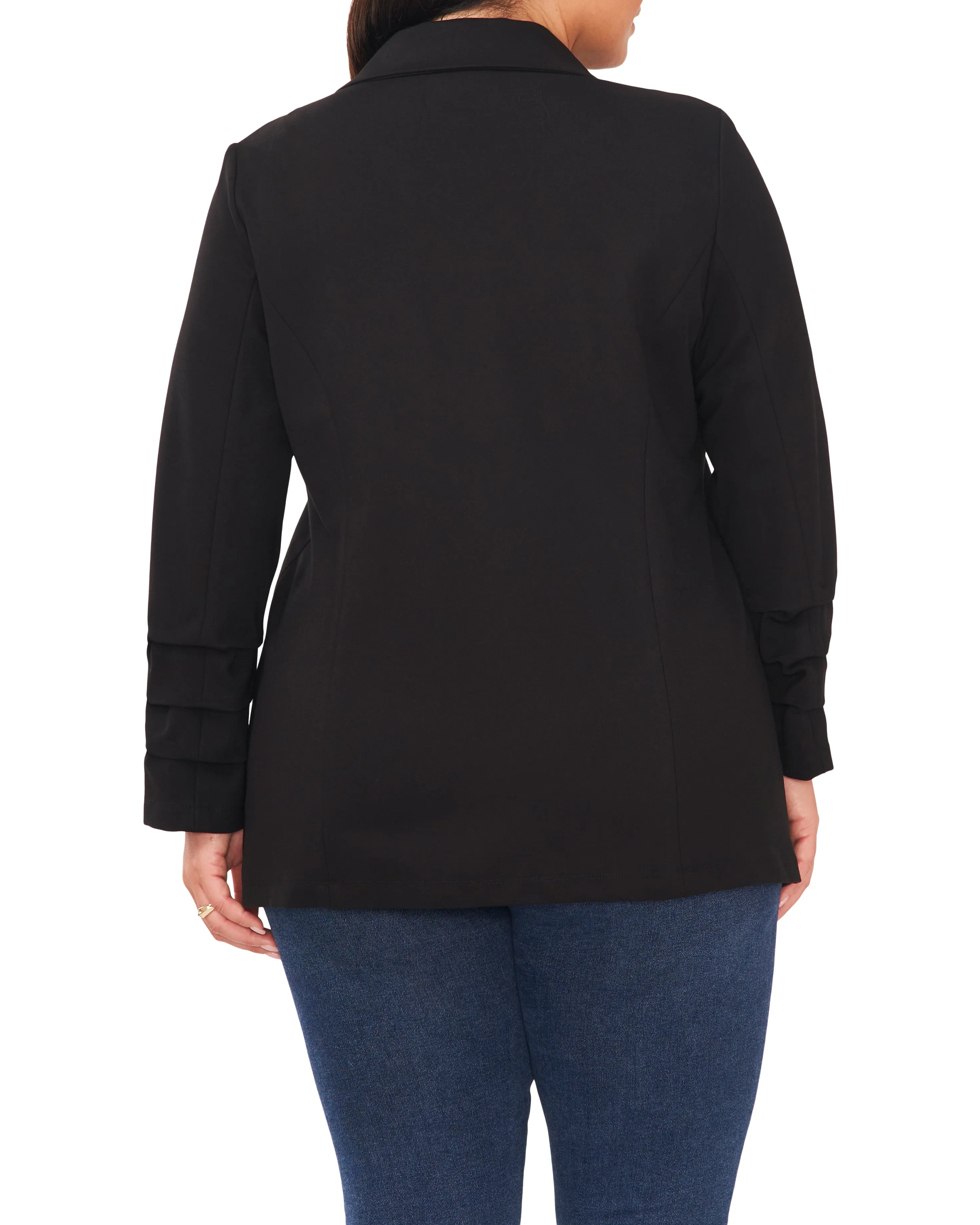 Plus-Size Layered Cuff Notch-Lapel Blazer sold by Vince Camuto product image thumbnail 2