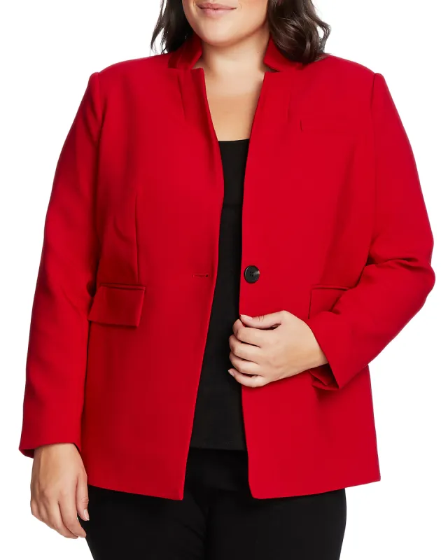 Plus-Size One-Button Stand-Collar Blazer sold by Vince Camuto