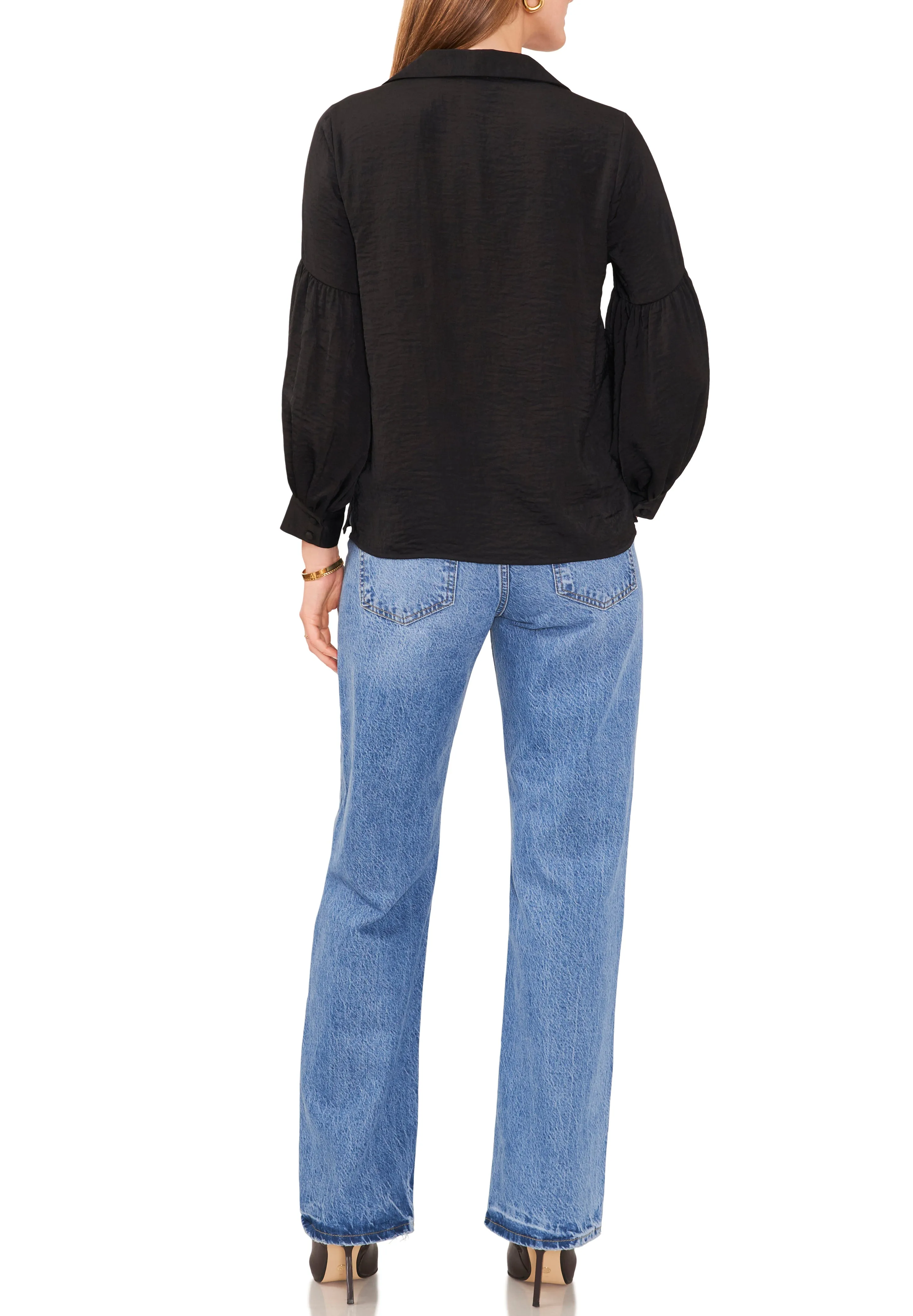 Textured Balloon Sleeve Top sold by Vince Camuto product image thumbnail 4