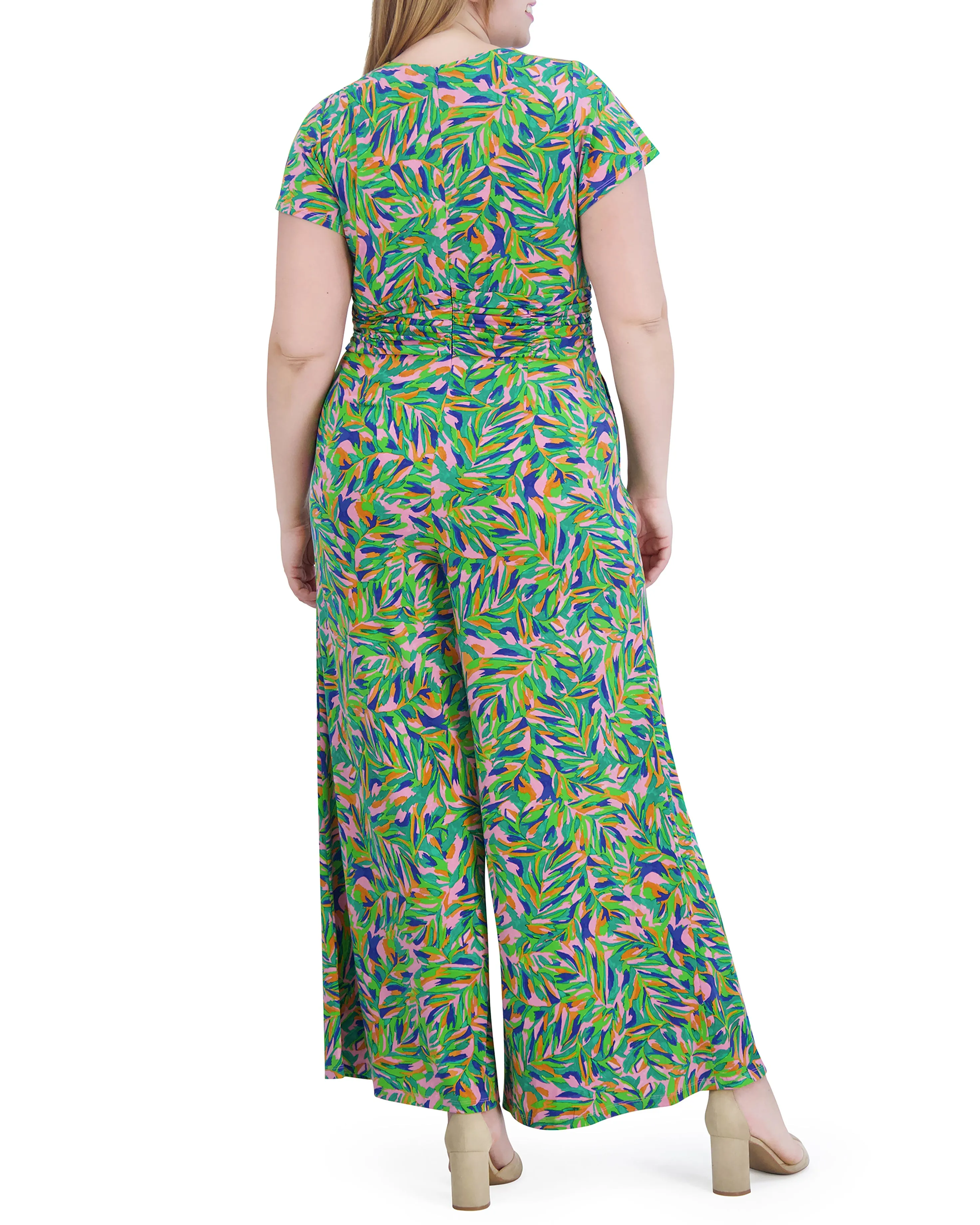 Plus-Size Printed Twist-Detail Jumpsuit sold by Vince Camuto product image thumbnail 3