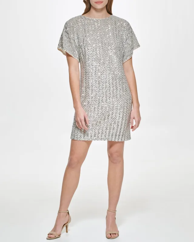 Sequined Dolman-Sleeve Dress sold by Vince Camuto