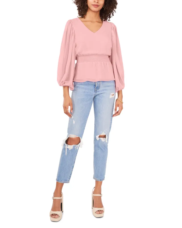 Chiffon Peplum Blouse sold by Vince Camuto