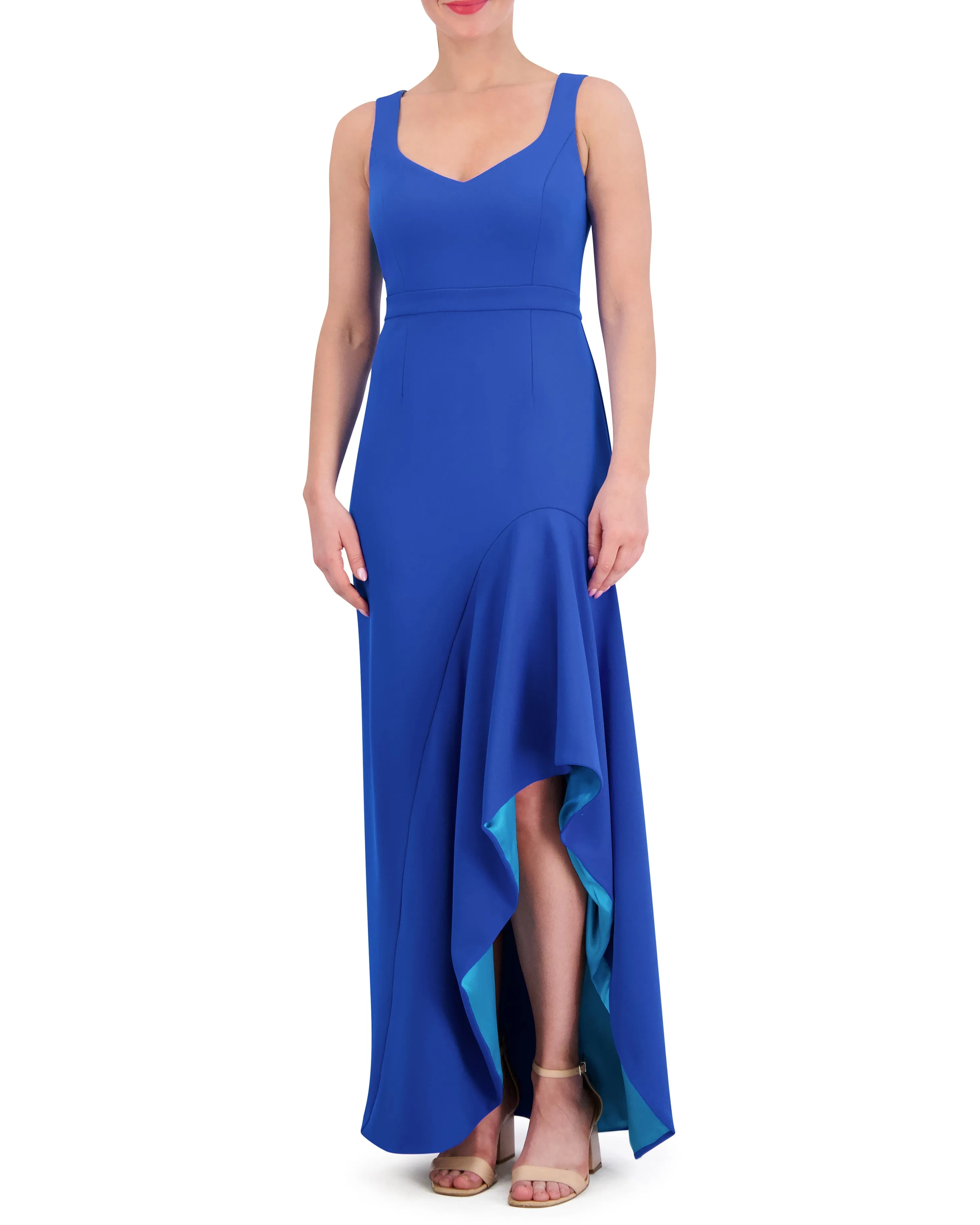 Ruffled Asymmetric-Hem Gown sold by Vince Camuto
