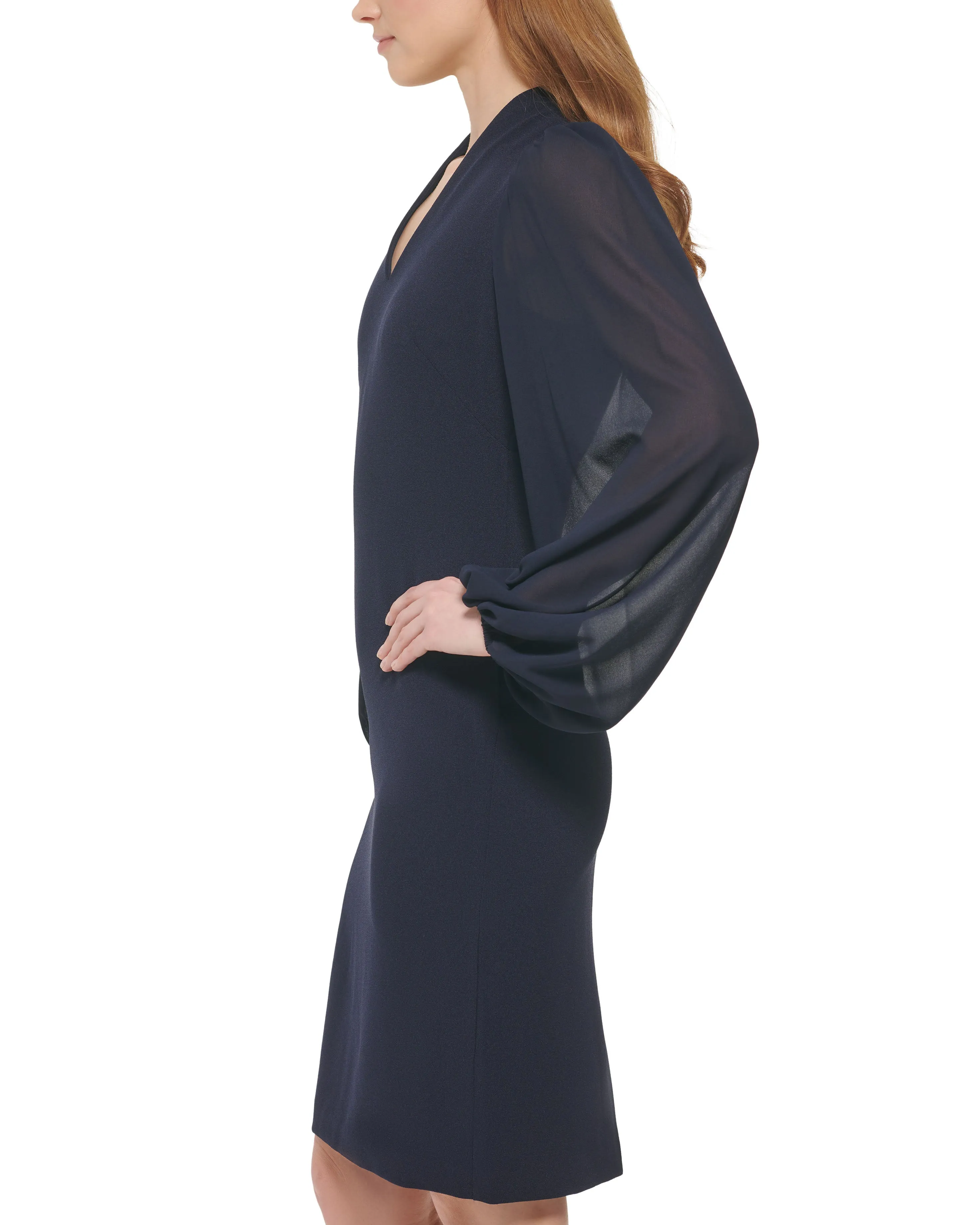 Chiffon-Sleeve Sheath sold by Vince Camuto product image thumbnail 4