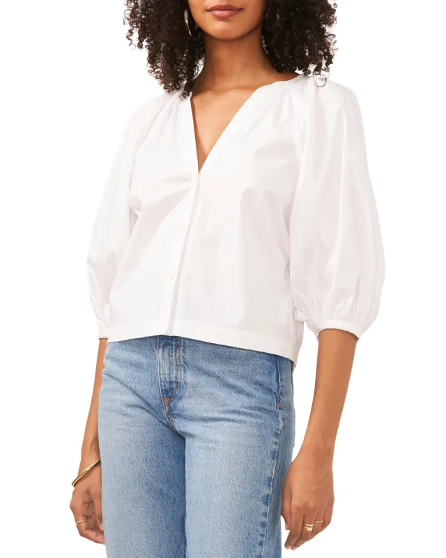 Button Down Raglan Sleeve Blouse sold by Vince Camuto