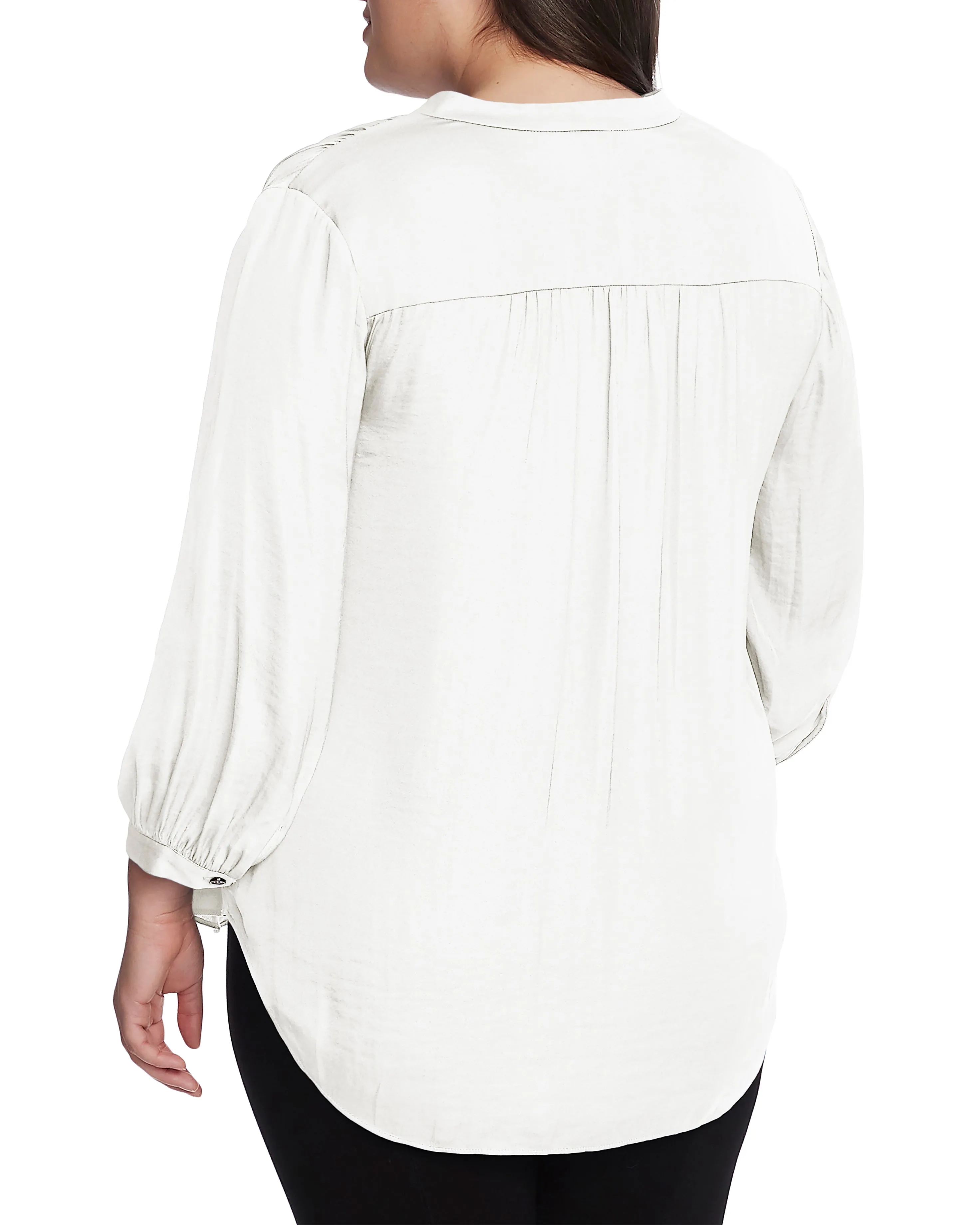 Plus-Size V-Neck Inverted Pleat Top sold by Vince Camuto product image thumbnail 2
