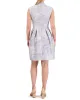 Jacquard Pleated Fit-And-Flare Dress sold by Vince Camuto