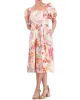 Petite Floral-Print Cotton Puff-Sleeve Dress sold by Vince Camuto