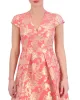 Petite Floral-Jacquard Fit-And-Flare Dress sold by Vince Camuto