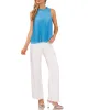 Pleated Ruffle Neck Mesh Blouse sold by Vince Camuto