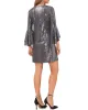 Metallic Flounced Sleeve Dress sold by Vince Camuto