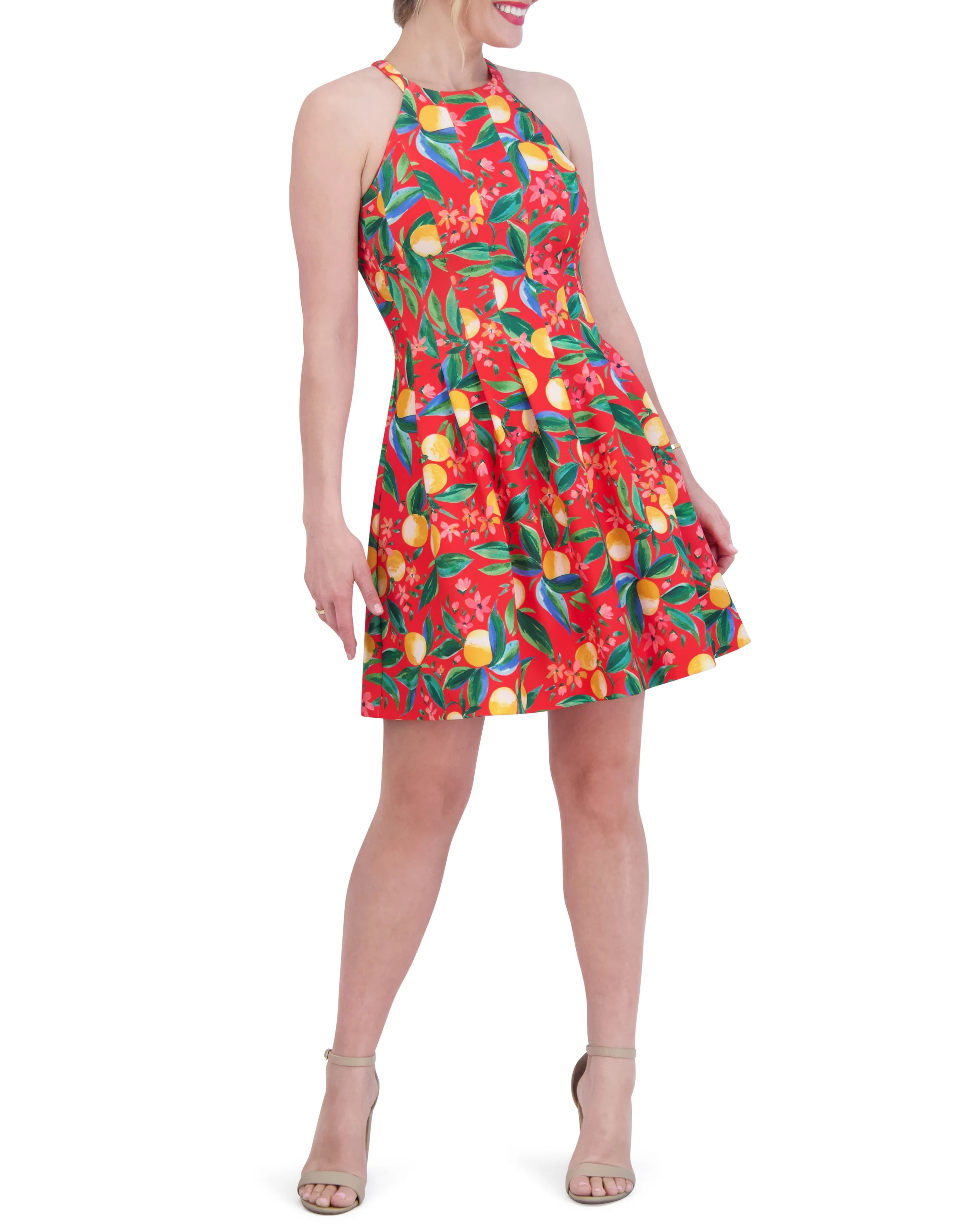Printed Cutout Halter Dress sold by Vince Camuto product image thumbnail 2