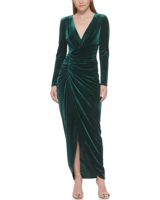 Ruched Velvet Gown sold by Vince Camuto