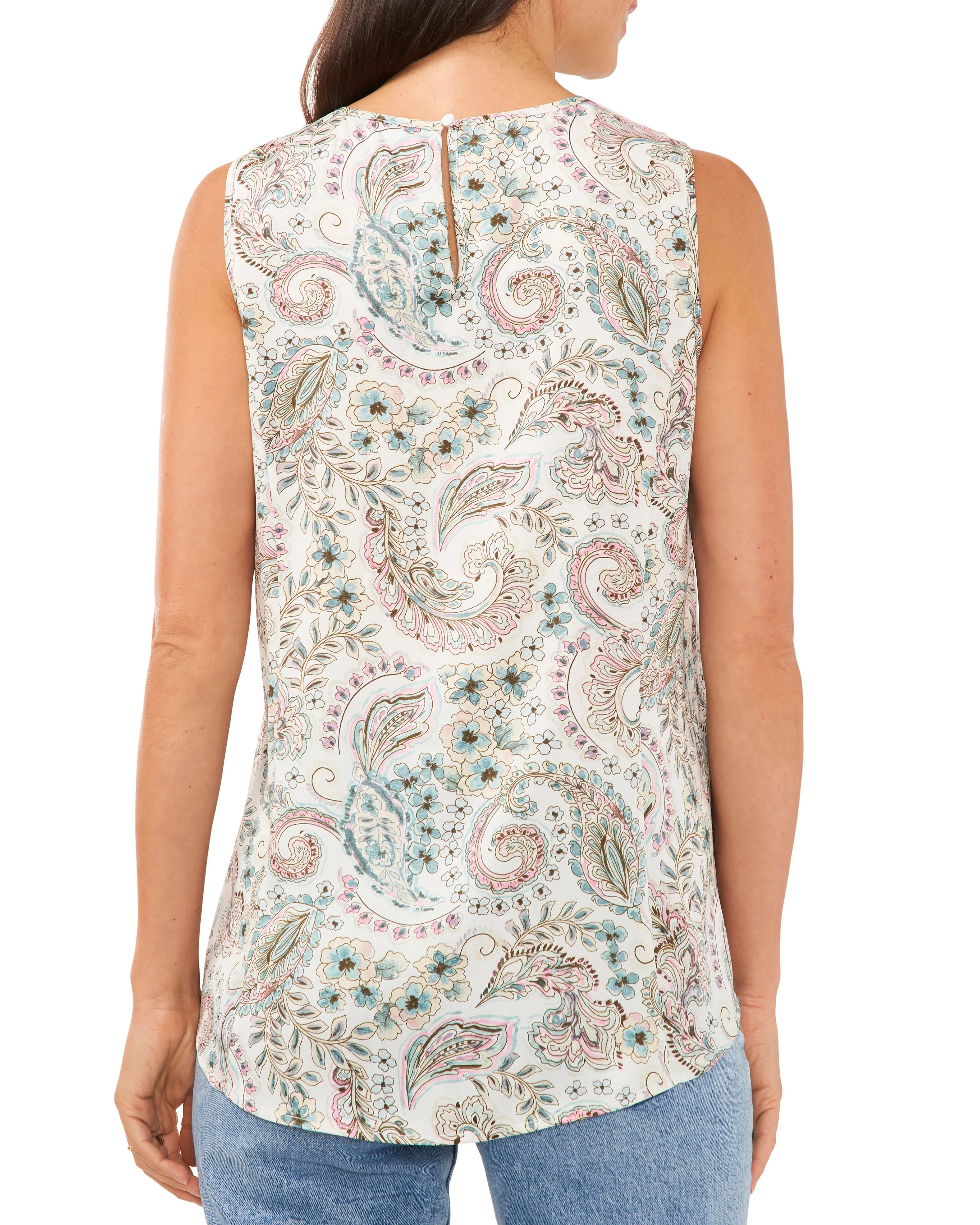 Paisley Print Sleeveless Blouse sold by Vince Camuto product image thumbnail 2